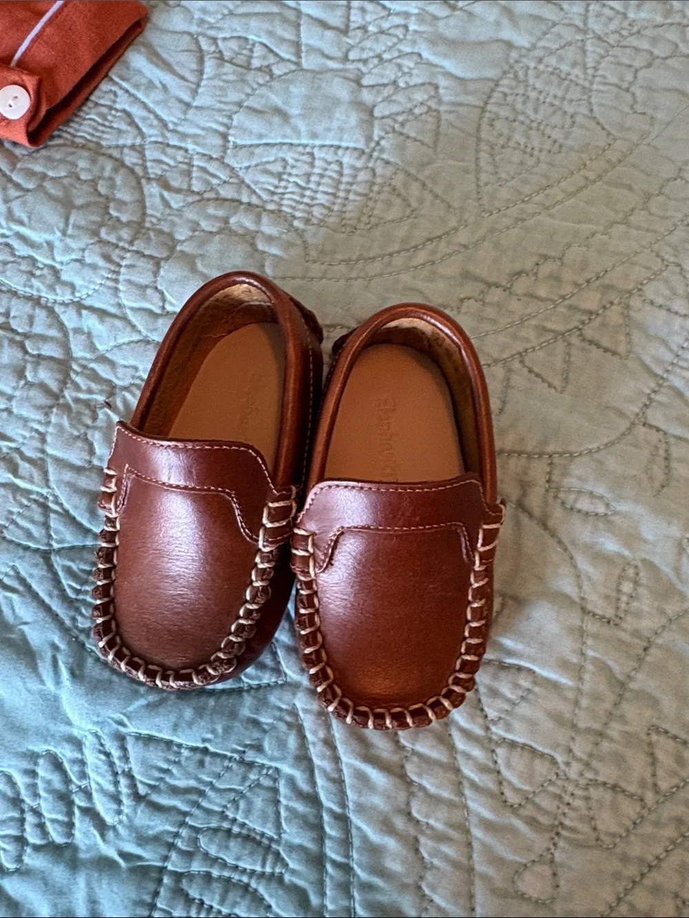 Elephantito Brown Leather Kids Moccasins